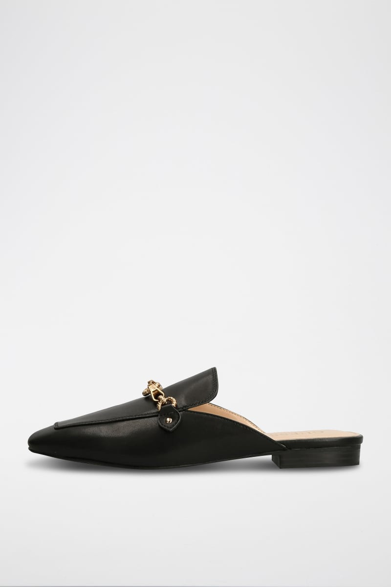 Mules en cuir - Noir - 02 - 33803232