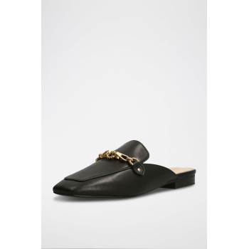 Mules en cuir - Noir - 02 - 33803232