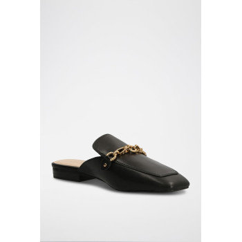 Mules en cuir - Noir - 02 - 33803232