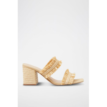 Mules à talons - Beige - 02 - 34244422