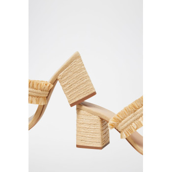 Mules à talons - Beige - 02 - 34244422