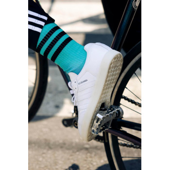 Chaussures de cyclisme en cuir The Velosamba Vegan - Blanc - 02 - 34329256