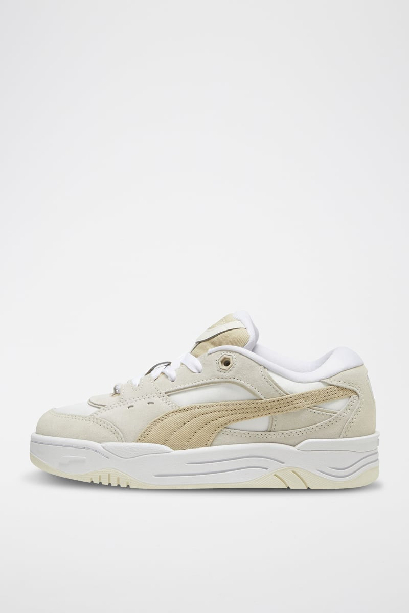 Baskets plateformes en nubuck Puma-180 - Gris clair et beige - 02 - 34357884