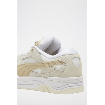 Baskets plateformes en nubuck Puma-180 - Gris clair et beige - 02 - 34357884