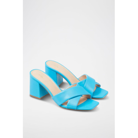 Mules à talons - Turquoise - 02 - 34244421