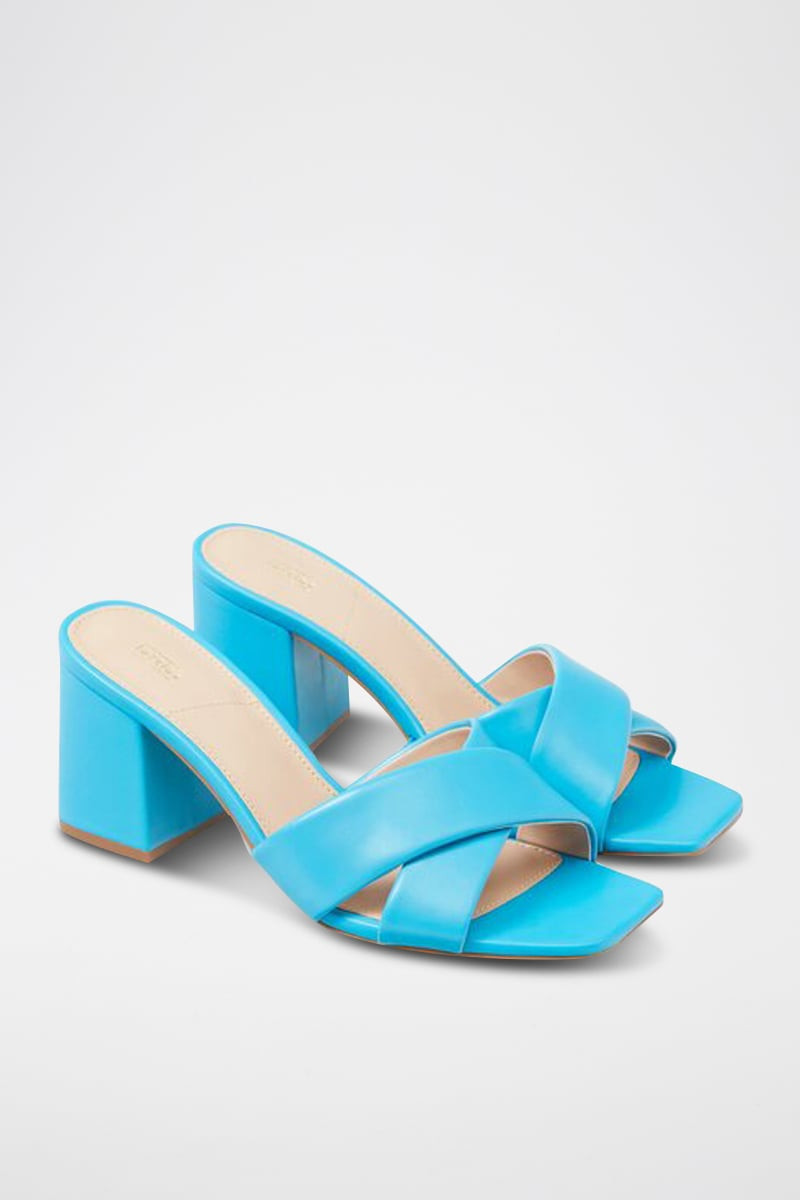 Mules à talons - Turquoise - 02 - 34244421