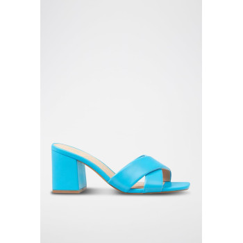 Mules à talons - Turquoise - 02 - 34244421