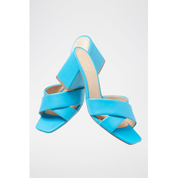 Mules à talons - Turquoise - 02 - 34244421