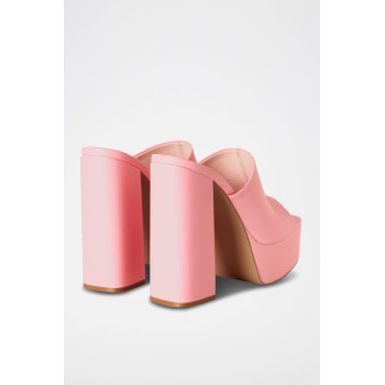 Mules à talons - Rose - 02 - 34365621