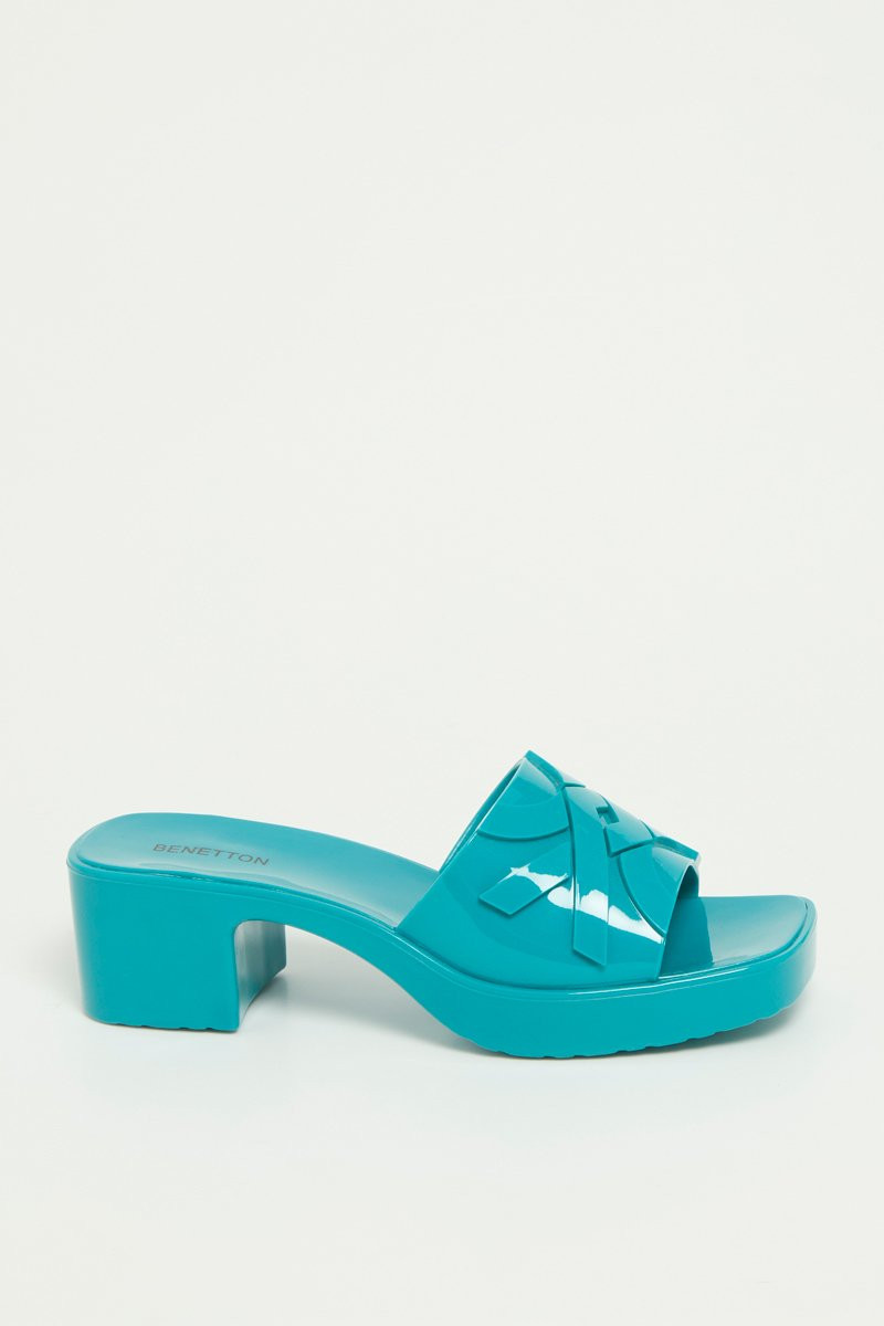 Mules à talons - Turquoise - 02 - 34365624