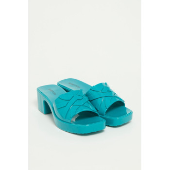 Mules à talons - Turquoise - 02 - 34365624