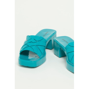 Mules à talons - Turquoise - 02 - 34365624