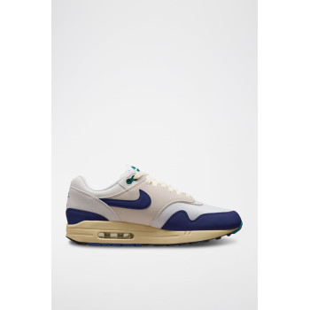 Air Max 1 en nubuck - Blanc et bleu marine - 02 - 34333497