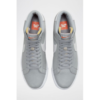 Nike SB Zoom Blazer Mid en cuir - Gris clair - 02 - 34333672