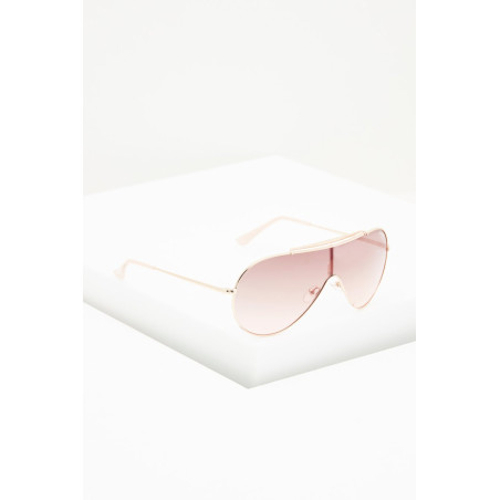 Lunettes de soleil femme - 
Catégorie 2 - Doré rose - Guess - 02 - 34372847