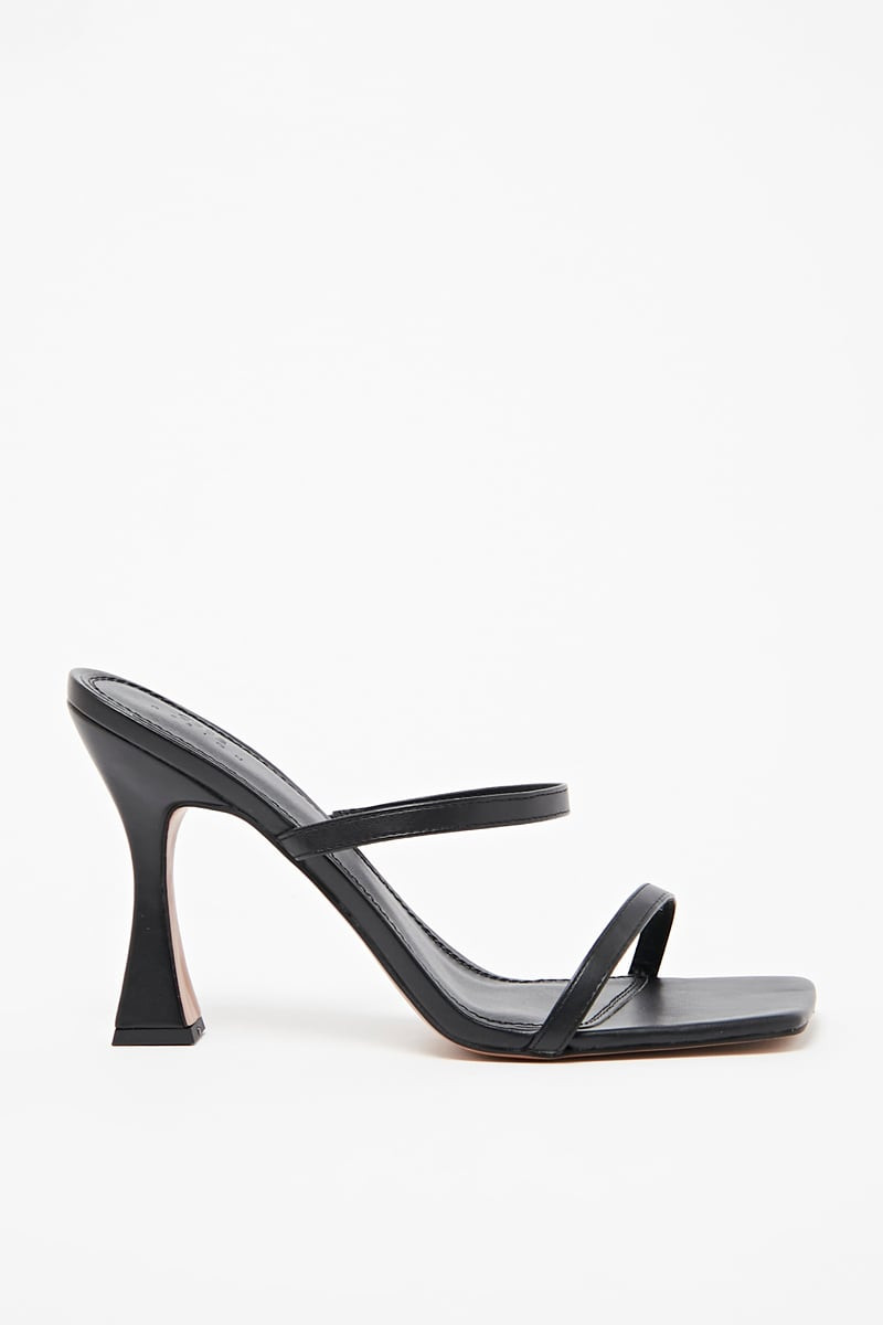 Mules à talons - Noir - 02 - 33144376