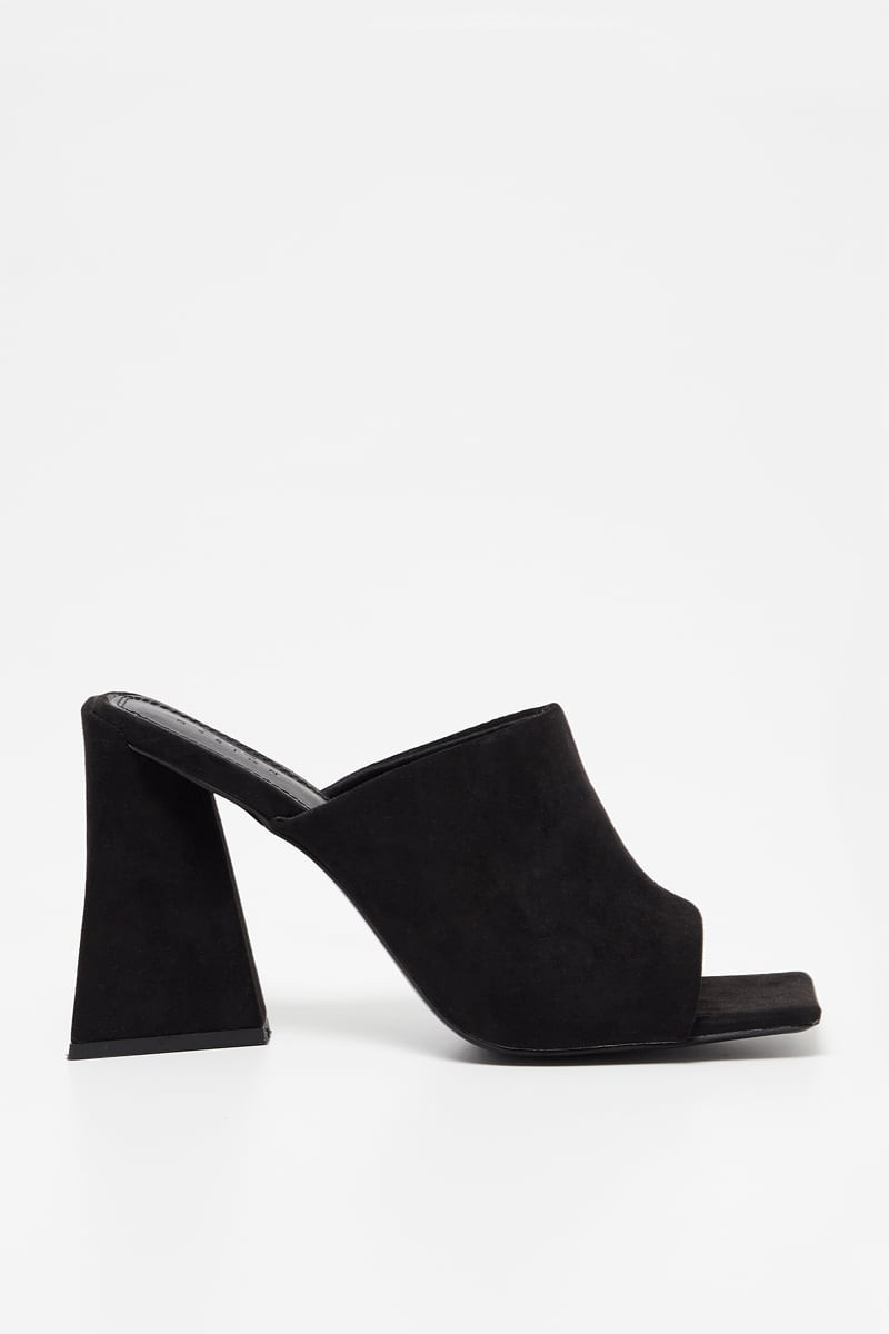 Mules à talons - Noir - 02 - 33144801