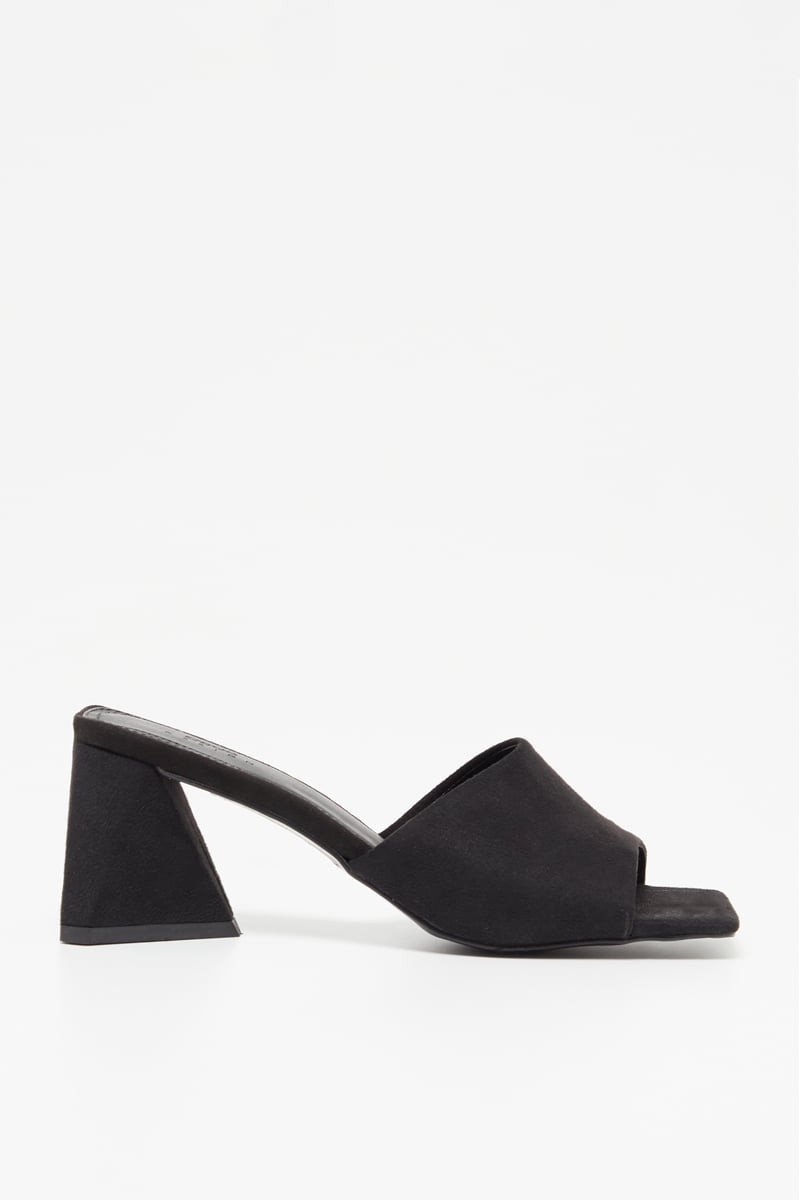 Mules à talons - Noir - 02 - 33144804