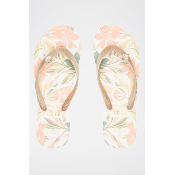 Tongs - Blanc et rose - Roxy - 02 - 34206725