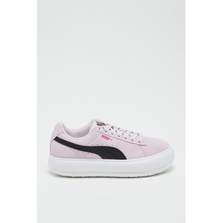 Sneakers plateformes en cuir Suede Mayu Ibn - Rose - 02 - 34456248