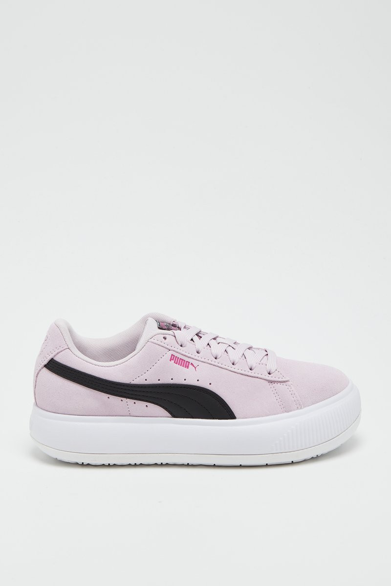 Sneakers plateformes en cuir Suede Mayu Ibn - Rose - 02 - 34456248