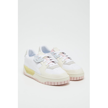 Sneakers plateformes en cuir Cali Dream - Rose et blanc - 02 - 34456273