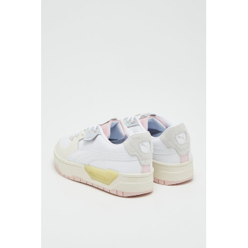 Sneakers plateformes en cuir Cali Dream - Rose et blanc - 02 - 34456273