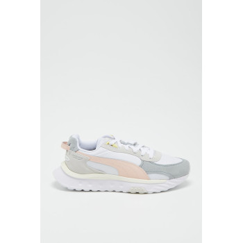 Sneakers Wild Rider Rollin - Blanc et rose - 02 - 34456268