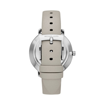 Montre à quartz en cuir Pyper - Gris et argenté - 02 - 34466231