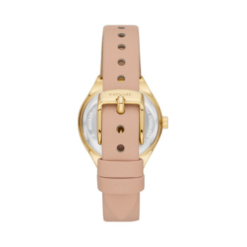 Montre à quartz en cuir Eevie - Rose et doré - 02 - 34466240