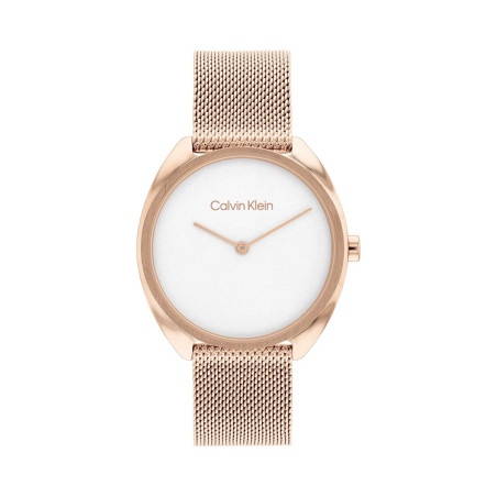 Montre à quartz en acier - Doré rose et blanc - 02 - 34466258