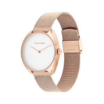 Montre à quartz en acier - Doré rose et blanc - 02 - 34466258