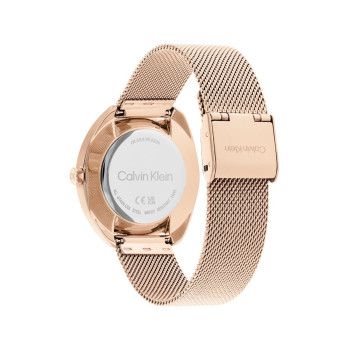 Montre à quartz en acier - Doré rose et blanc - 02 - 34466258