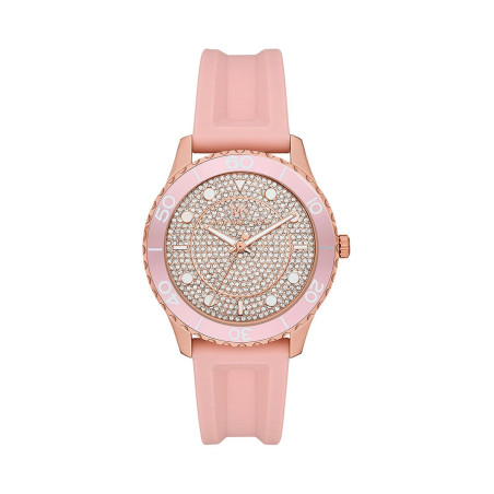 Montre à quartz en silicone Runway - Rose et doré rose - 02 - 34484144