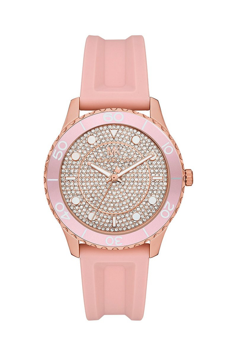 Montre à quartz en silicone Runway - Rose et doré rose - 02 - 34484144