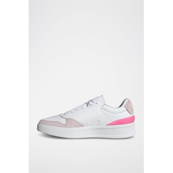 Sneakers en cuir Kantana - Blanc et rose - 02 - 34329572