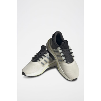 Chaussures de running en nubuck - Ecru et noir - 02 - 34329282