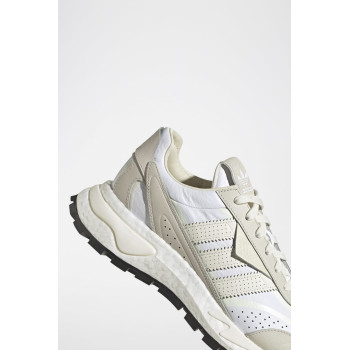 Chaussures de running en cuir Retropy P9 - Gris clair et blanc - 02 - 34329493