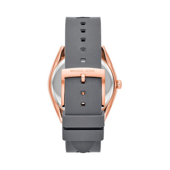 Montre à quartz en silicone Everest - 
Gris et doré rose - 02 - 34486620