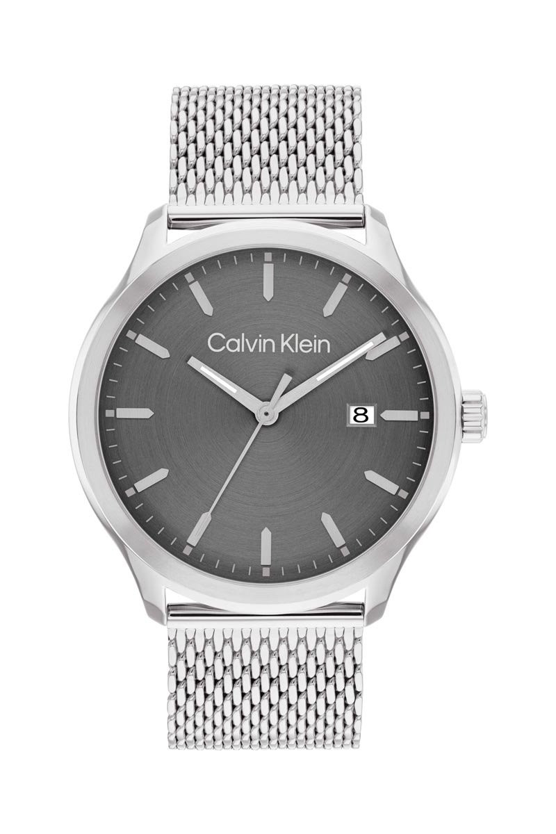 Montre à quartz en acier - Argenté et gris - 02 - 34486638