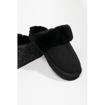 Mules en nubuck - Noir - 02 - 34321519