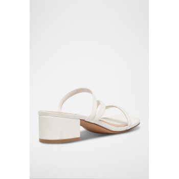 Mules à talons - Blanc - 02 - 34468060