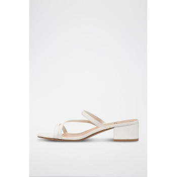 Mules à talons - Blanc - 02 - 34468060