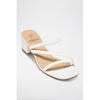 Mules à talons - Blanc - 02 - 34468060