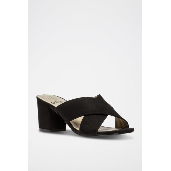 Mules à talons - Noir - 02 - 34468068