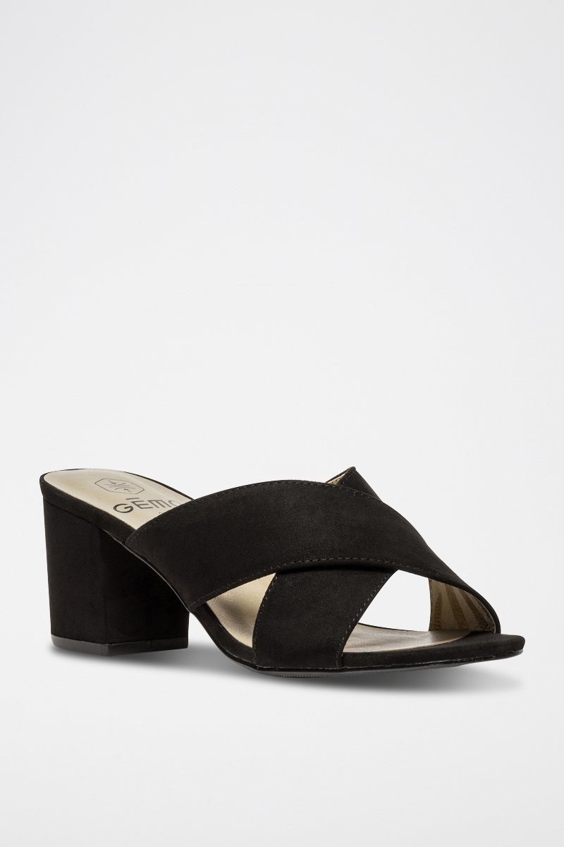 Mules à talons - Noir - 02 - 34468068