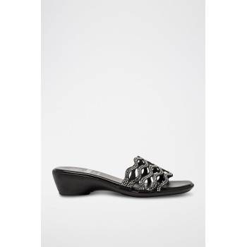 Mules à talons - Noir - 02 - 34468083