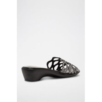 Mules à talons - Noir - 02 - 34468083