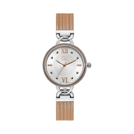 Montre à quartz en acier - Doré rose et argenté masqué pour offre black week - 02 - 34504416