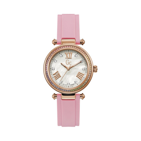 Montre à quartz en silicone - Rose et doré rose - 02 - 34504428